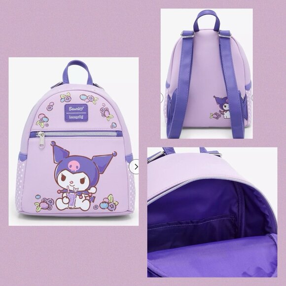 Loungefly Sanrio Kuromi Blueberries Mini Backpack NWT main image 2